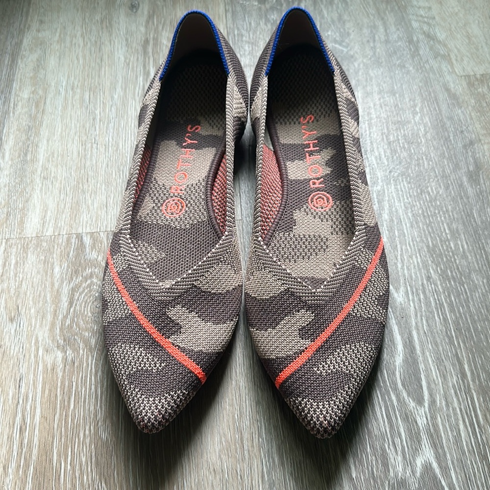 Rothy’s Camo Stripe Points (10.5)